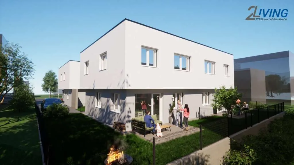 Erzherzog 4Living | Ziegelmassive Doppelhaushälfte in Kagran | Haus 3 - Ansicht 2