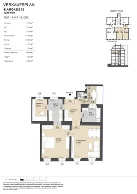 3-Zimmer-Wohnung kaufen in Wien – 74,61 m², € 495.000 – Bild 17 von 17