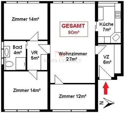 4-Zimmer-Wohnung kaufen in Mödling – 90 m², € 298.000 – Bild 13 von 13