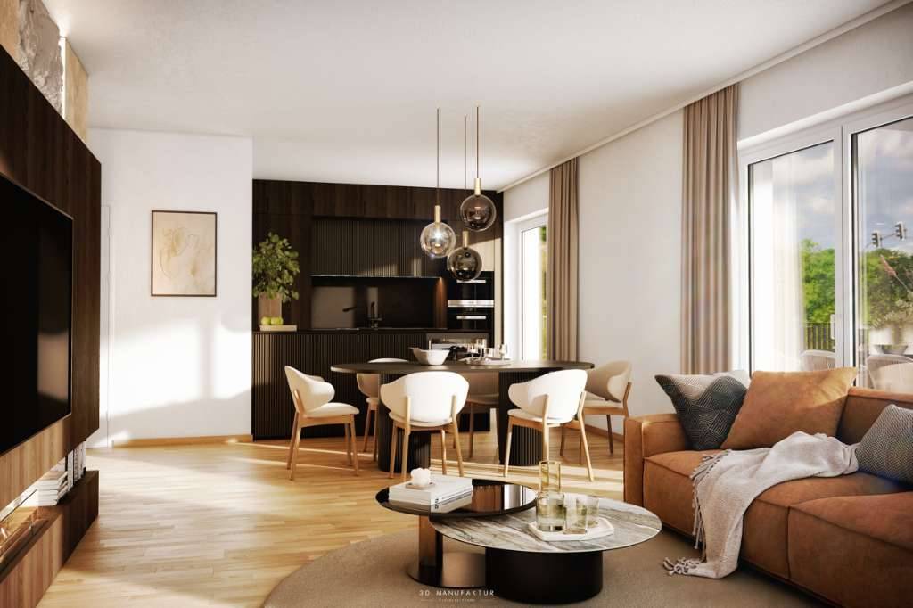 SILBERWEISS 25 - Penthousewohnung mit 108,39 m² Dachterrasse / Gestalten Sie Ihren Grundriss selbst! - Ansicht 2