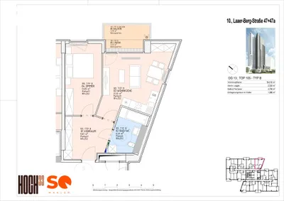 2-Zimmer-Wohnung kaufen in Wien – 51,48 m², € 290.000 – Bild 18 von 18