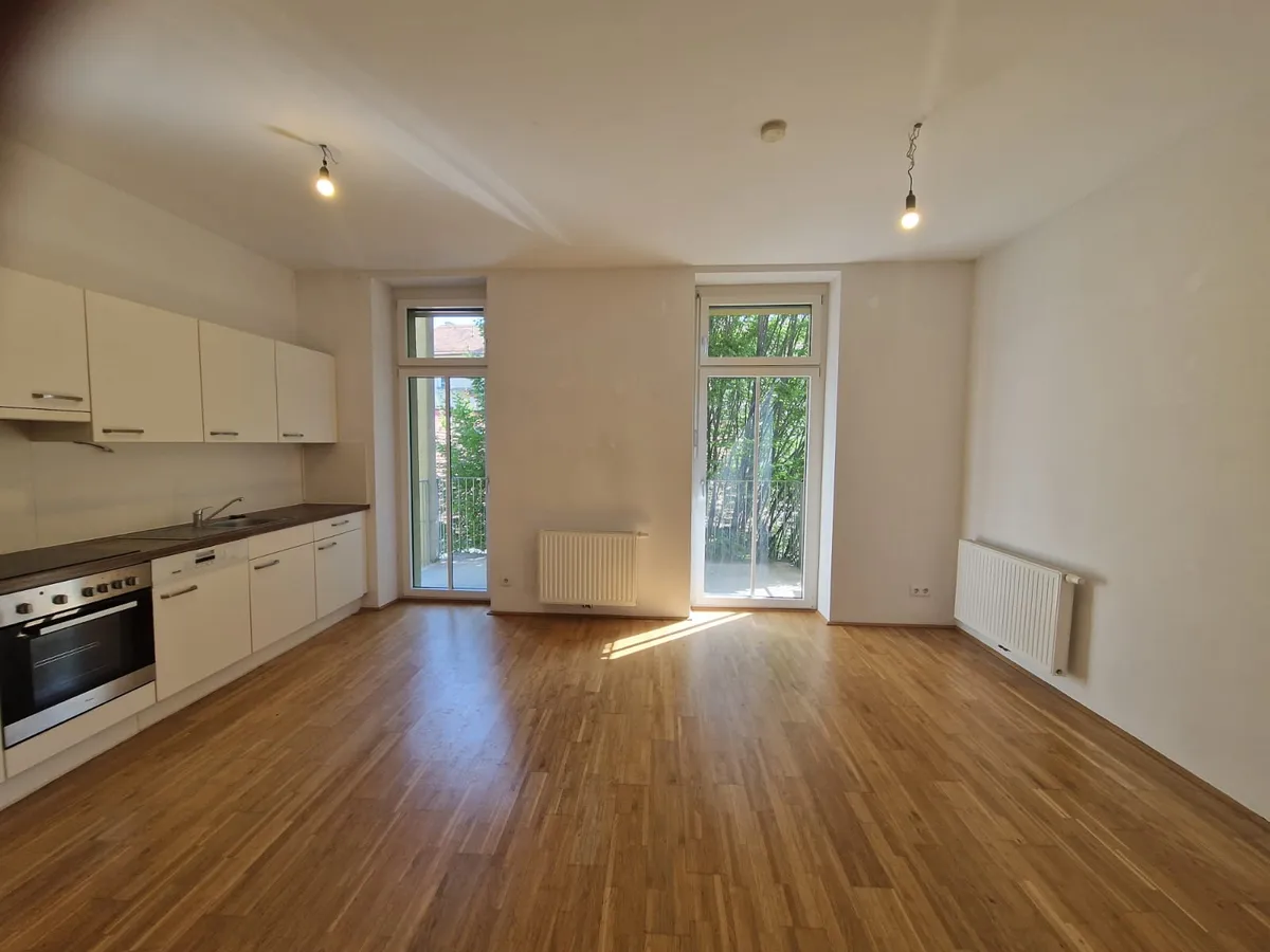 Schöne ruhige 3 Zimmer Wohnung mit Balkon Nähe des Augartens. Landesförderung bis 31.03.2027. - Ansicht 3
