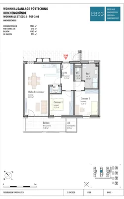 3-Zimmer-Wohnung mieten in Mattersburg – 79,1 m², € 938