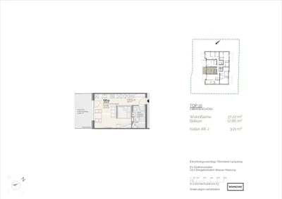 1-Zimmer-Wohnung kaufen in Ried im Innkreis – 37,22 m², € 188.000 – Bild 4 von 6