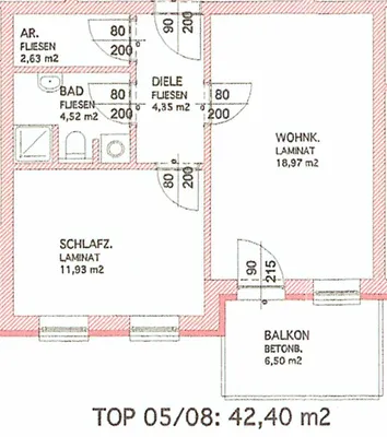 2-Zimmer-Wohnung mieten in Ried im Innkreis – 42 m², € 745 – Bild 9 von 9