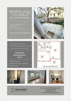 2-Zimmer-Wohnung mieten in Ried im Innkreis – 42 m², € 745 – Bild 8 von 9