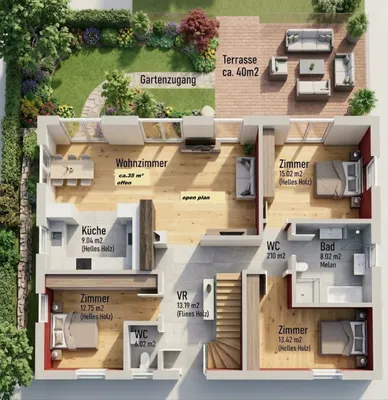 4-Zimmer-Haus kaufen in Graz-Umgebung – 107 m², € 550.000 – Bild 3 von 3