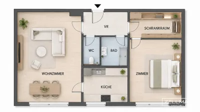 2-Zimmer-Wohnung kaufen in Wien – 51,4 m², € 239.000 – Bild 5 von 5