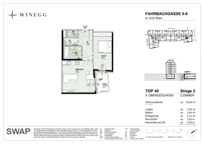2-Zimmer-Wohnung kaufen in Wien – 53,92 m², € 353.300 – Bild 19 von 19