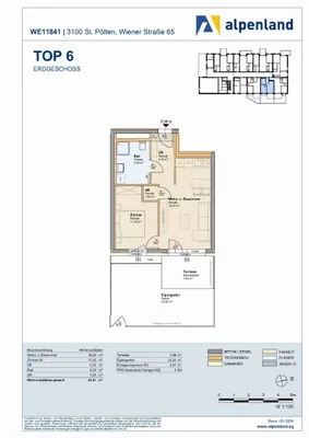 2-Zimmer-Wohnung mieten in Sankt Pölten – 43,81 m², € 640 – Bild 6 von 6