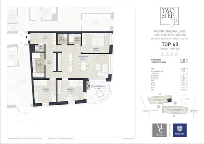 4-Zimmer-Wohnung kaufen in Tulln – 103,01 m², € 693.000 – Bild 2 von 9