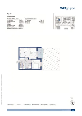2-Zimmer-Wohnung mieten in Sankt Pölten Land – 53,64 m², € 678 – Bild 2 von 3
