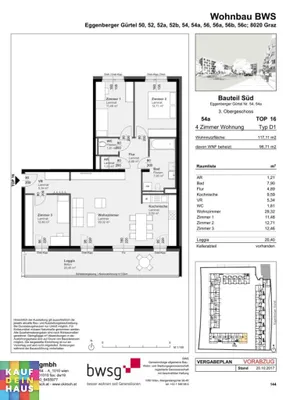 4-Zimmer-Wohnung mieten in Graz – 96,71 m², € 1.197 – Bild 15 von 15