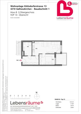 2-Zimmer-Wohnung mieten in Urfahr-Umgebung – 52 m², € 779 – Bild 13 von 13