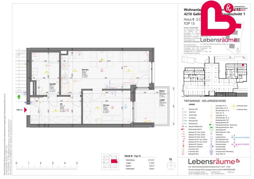 GALLNEUKIRCHEN - 2-Zimmer-Wohnung Neubauprojekt "Wohnidylle - Top B.13 - Ansicht 3