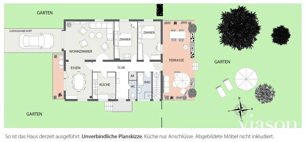 Charmantes Haus mit Eigengrund I Garten I Terrassen I Garage I 4 Zimmer - Widok 3