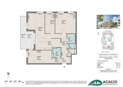 4-Zimmer-Wohnung mieten in Tulln – 107,24 m², € 1.530 – Bild 17 von 17