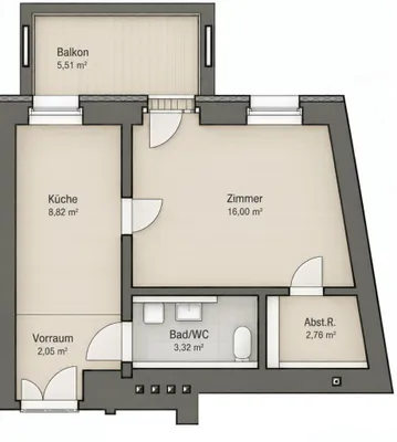 1-Zimmer-Wohnung kaufen in Wien – 33 m², € 260.000 – Bild 10 von 10