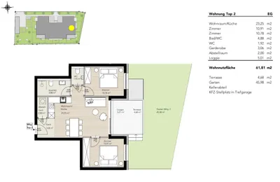 3-Zimmer-Wohnung kaufen in Liezen – 61,81 m², € 811.133 – Bild 6 von 6