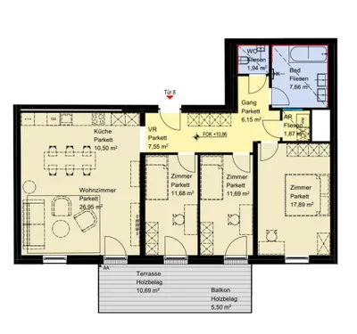 4-Zimmer-Wohnung kaufen in Wien – 103,85 m², € 878.900 – Bild 25 von 25