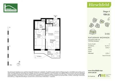 2-Zimmer-Wohnung kaufen in Wien – 46,75 m², € 274.000 – Bild 21 von 21