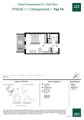 1-Zimmer-Wohnung kaufen in Wien – 37,29 m², € 361.000 – Bild 14 von 14