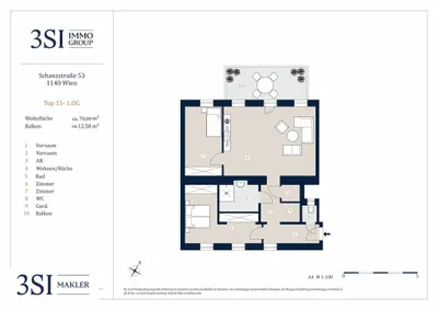 3-Zimmer-Wohnung kaufen in Wien – 70 m², € 462.000 – Bild 18 von 18
