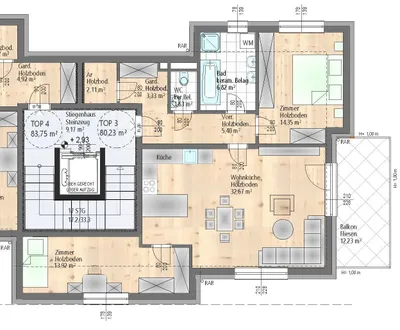 3-Zimmer-Wohnung kaufen in Wien – 80,23 m², € 509.000 – Bild 1 von 3