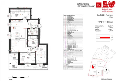 4-Zimmer-Wohnung kaufen in Wels-Land – 90,6 m², € 407.500 – Bild 6 von 6