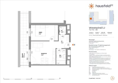 2-Zimmer-Wohnung mieten in Wien – 42,57 m², € 890 – Bild 1 von 32