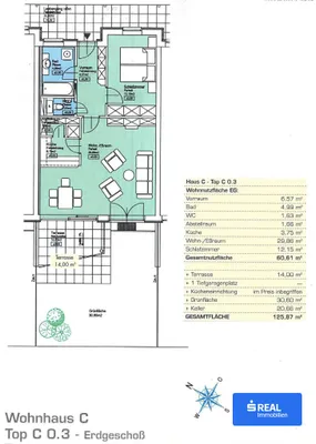 2-Zimmer-Wohnung mieten in Wolfsberg – 60,61 m², € 772 – Bild 10 von 10