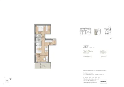2-Zimmer-Wohnung kaufen in Villach Land – 53,77 m², € 366.000 – Bild 3 von 4
