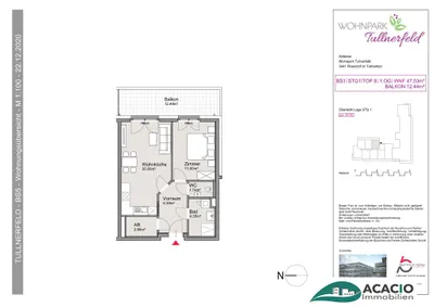2-Zimmer-Wohnung mieten in Tulln – 47,03 m², € 759 – Bild 14 von 14