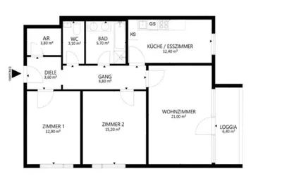 3-Zimmer-Wohnung mieten in Graz-Umgebung – 84,5 m², € 1.140 – Bild 33 von 33