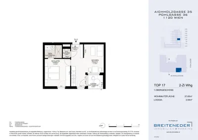 2-Zimmer-Wohnung kaufen in Wien – 37,65 m², € 264.000 – Bild 5 von 8