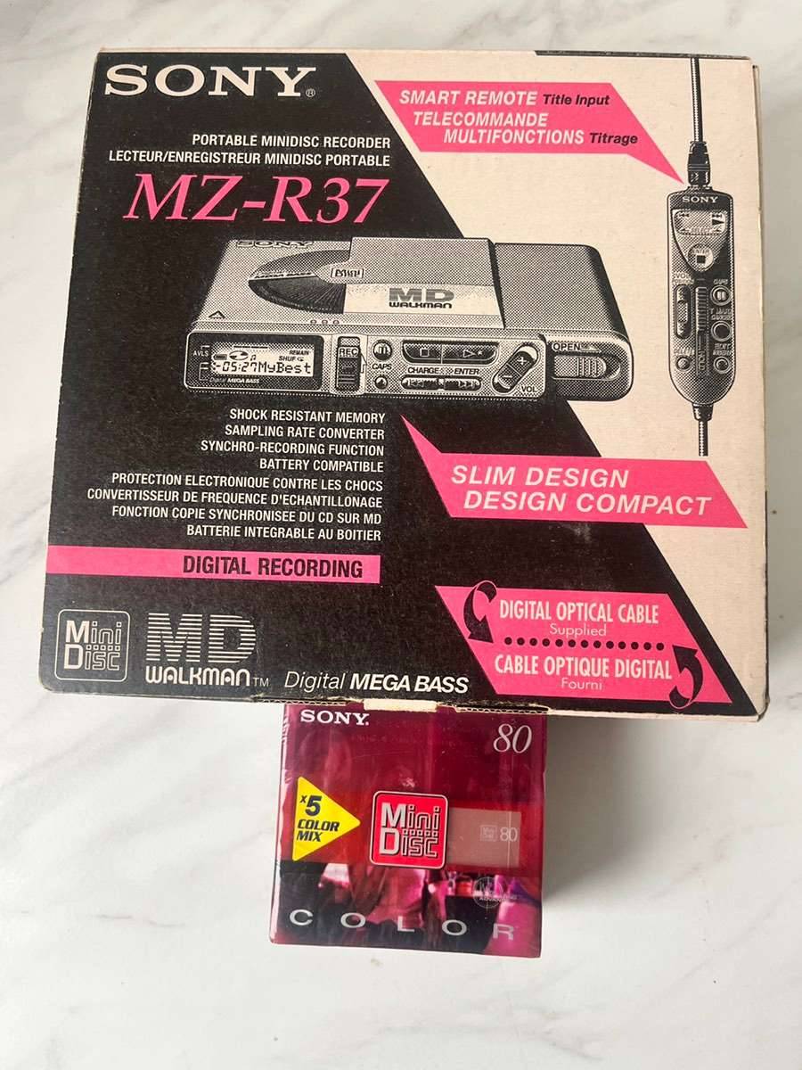 Lecteur-Enregistreur Minidisc Sony MZ-R37 Rare avec