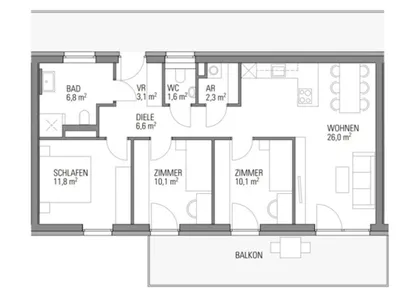 4-Zimmer-Wohnung mieten in Graz-Umgebung – 79 m², € 1.061 – Bild 14 von 14