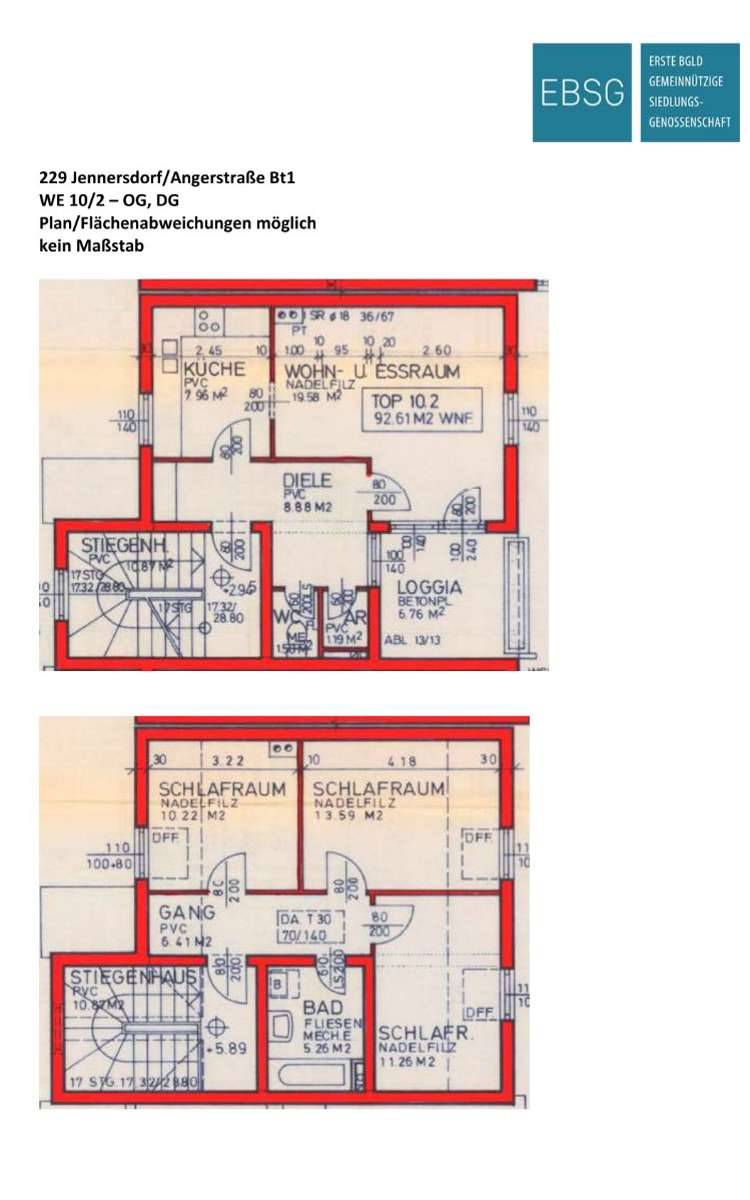 4-Zimmerwohnung im 1.OG mit Loggia - Radharc 2