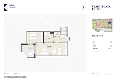 2-Zimmer-Wohnung kaufen in Salzburg Stadt – 56,67 m², € 456.000 – Bild 6 von 7