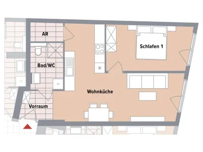 2-Zimmer-Wohnung kaufen in Wien – 49,82 m², € 303.000 – Bild 7 von 9