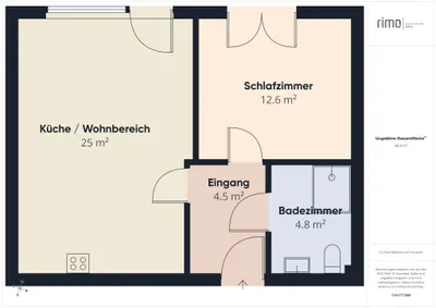 2-Zimmer-Wohnung mieten in Feldkirch – 47 m², € 1.036 – Bild 13 von 13
