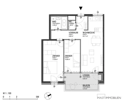 3-Zimmer-Wohnung kaufen in Wien – 74,65 m², € 429.000 – Bild 15 von 15