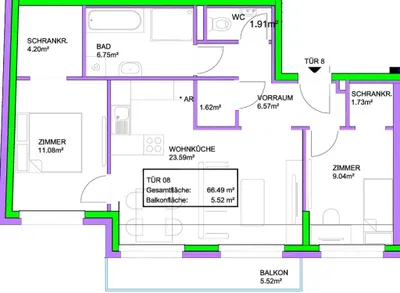 3-Zimmer-Wohnung kaufen in Wien – 66,49 m², € 338.723 – Bild 25 von 25