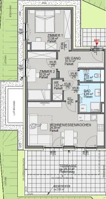 3-Zimmer-Wohnung kaufen in Graz – 67,41 m², € 482.600 – Bild 3 von 5