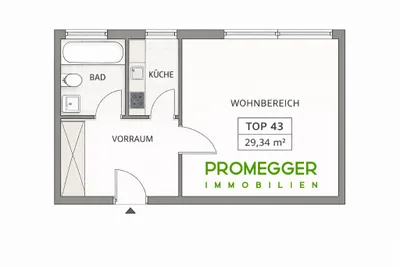 1-Zimmer-Wohnung kaufen in Salzburg Stadt – 29,43 m², € 168.000 – Bild 5 von 16