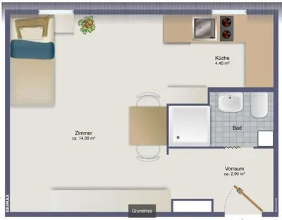 1-Zimmer-Wohnung mieten in Graz – 25 m², € 450 – Bild 6 von 6