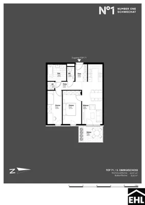 3-Zimmer-Wohnung kaufen in Bruck an der Leitha – 65,96 m², € 375.800 – Bild 11 von 11