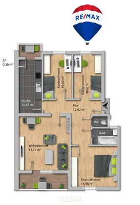 4-Zimmer-Wohnung kaufen in Kufstein – 88,72 m², € 380.000 – Bild 12 von 12