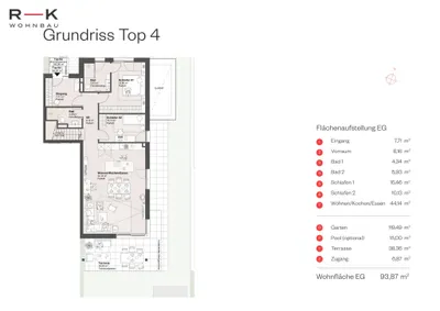 3-Zimmer-Wohnung kaufen in Salzburg Stadt – 93,87 m², € 1.380.000 – Bild 5 von 7