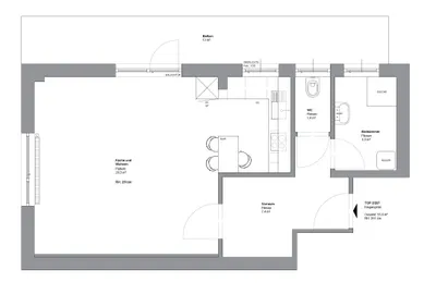 1-Zimmer-Wohnung mieten in Graz – 43 m², € 635 – Bild 1 von 16